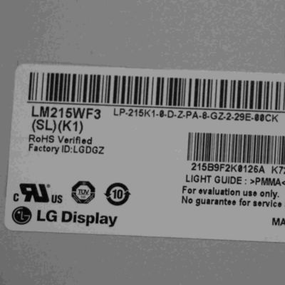 102PPI 산업적 엘시디 판넬 250 cd/m2 LM215WF3-SLK1 1920×1080은 WLED