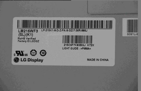 102PPI 산업적 엘시디 판넬 250 cd/m2 LM215WF3-SLK1 1920×1080은 WLED
