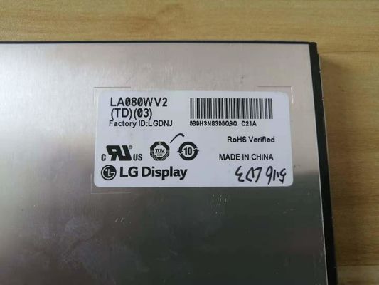 8.0 &quot; 800×480 250 cd/m2 WLED TFT 엘시디 판넬 116PPI LA080WV2-TD01