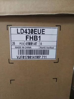 450cd/M2 RGB FHD 51PPI 정사각형 LCD 패널 43&quot; 1920×1080 LD430EUE-FHB1