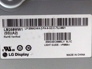 20.0&quot; 250cd/M2 NTSC 산업용 LCD 패널 CSHD 111PPI LM250WW1-SSA2